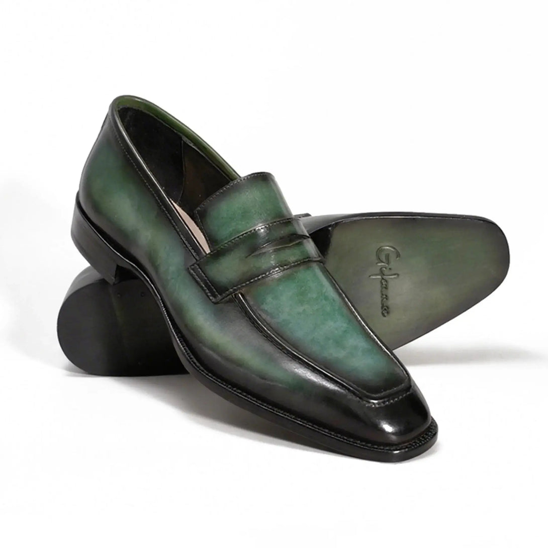 Hand Painted Penny Loafers Gifennse