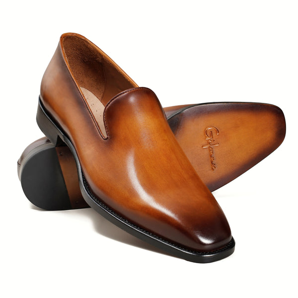 Hand-Dyed Brown Loafer Gifennse