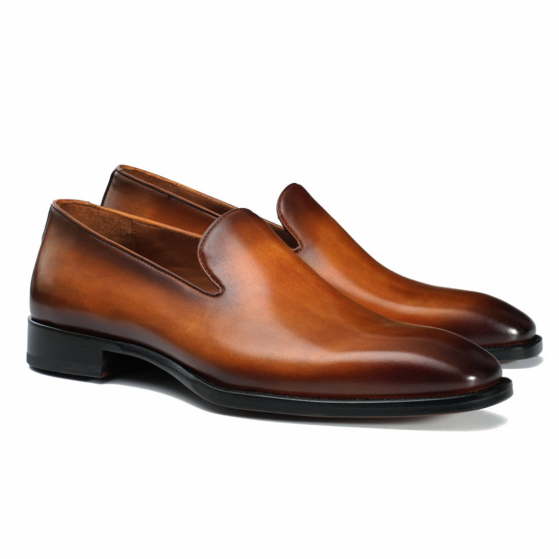 Hand-Dyed Brown Loafer Gifennse