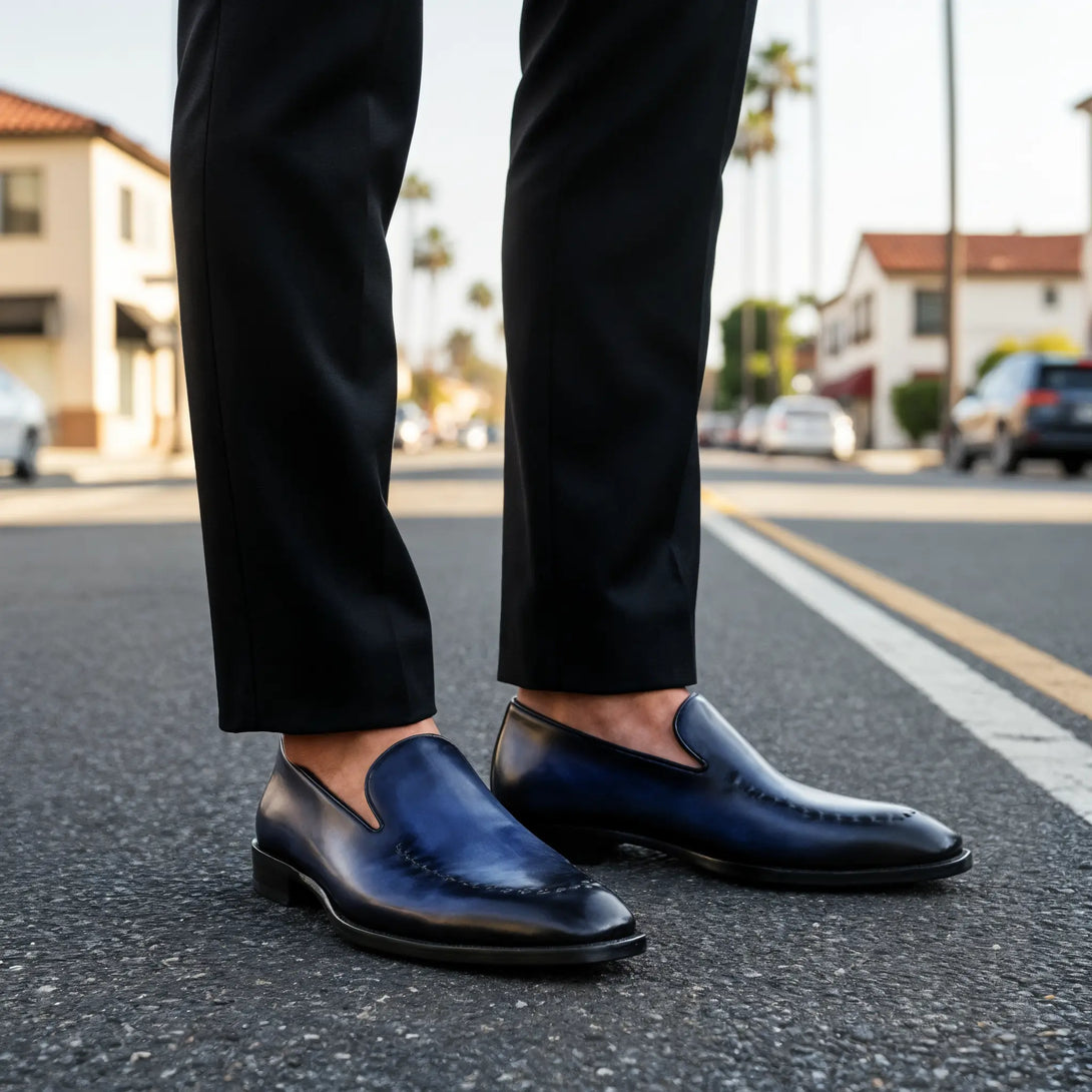 Hand-Dyed Suture Loafer Gifennse