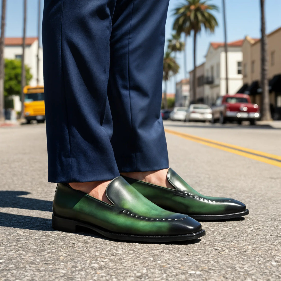 Hand-Dyed Suture Loafer Gifennse
