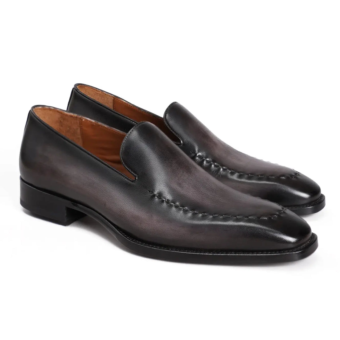 Hand-Dyed Suture Loafers Gifennse