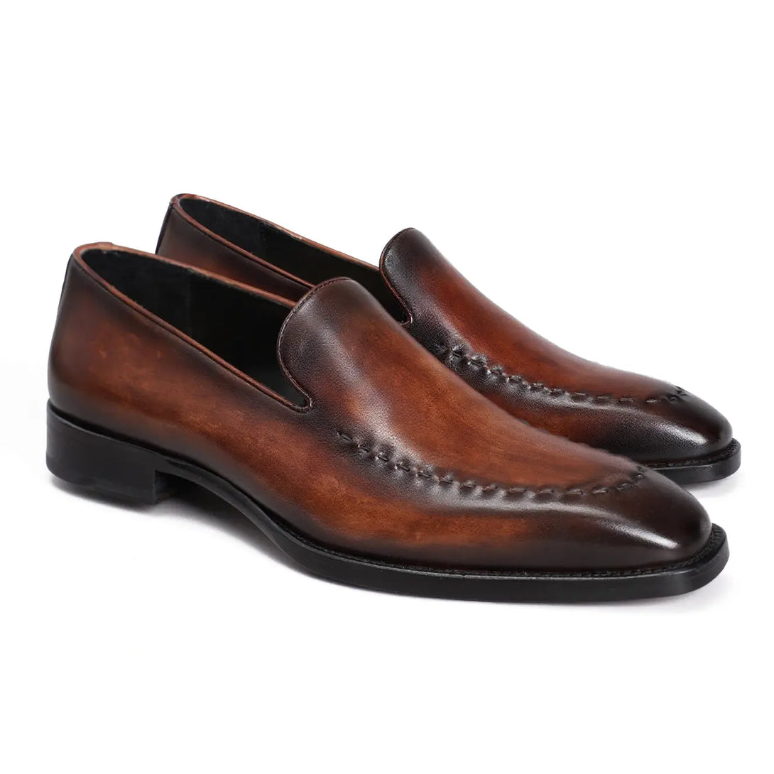 Hand-Dyed Suture Loafer Gifennse