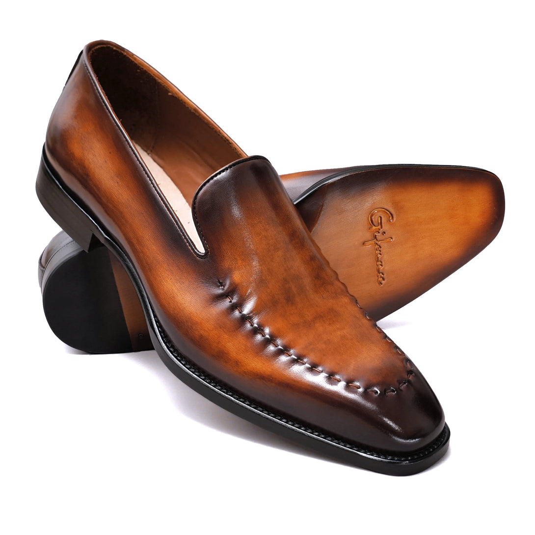 Hand-Dyed Suture Loafer Gifennse