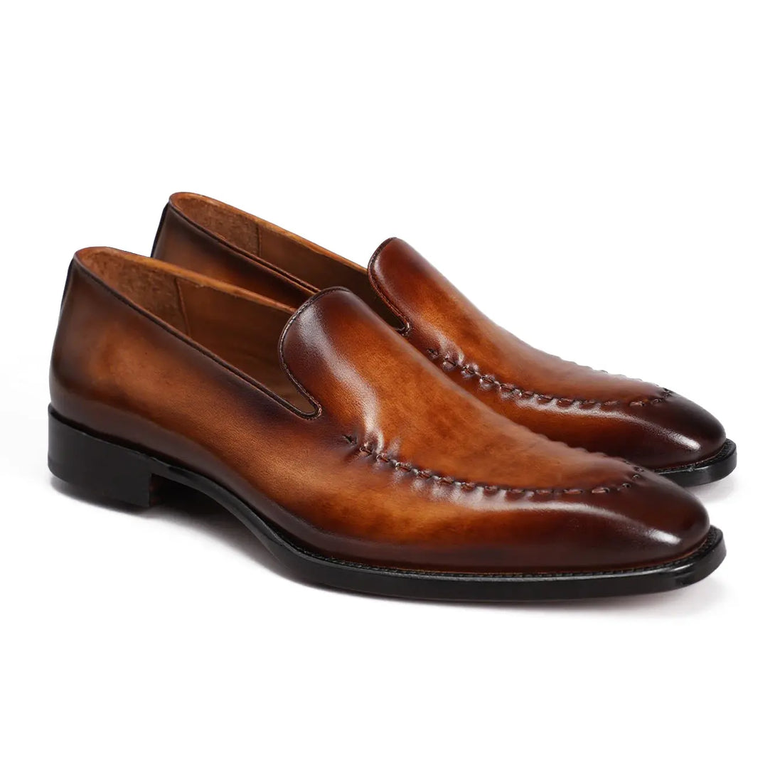 Hand-Dyed Suture Loafer Gifennse