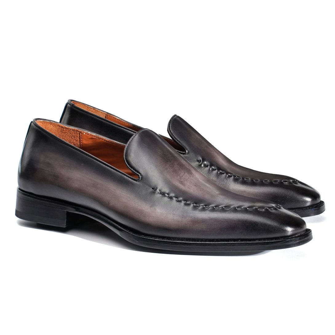 Hand-Dyed Suture Loafers Gifennse