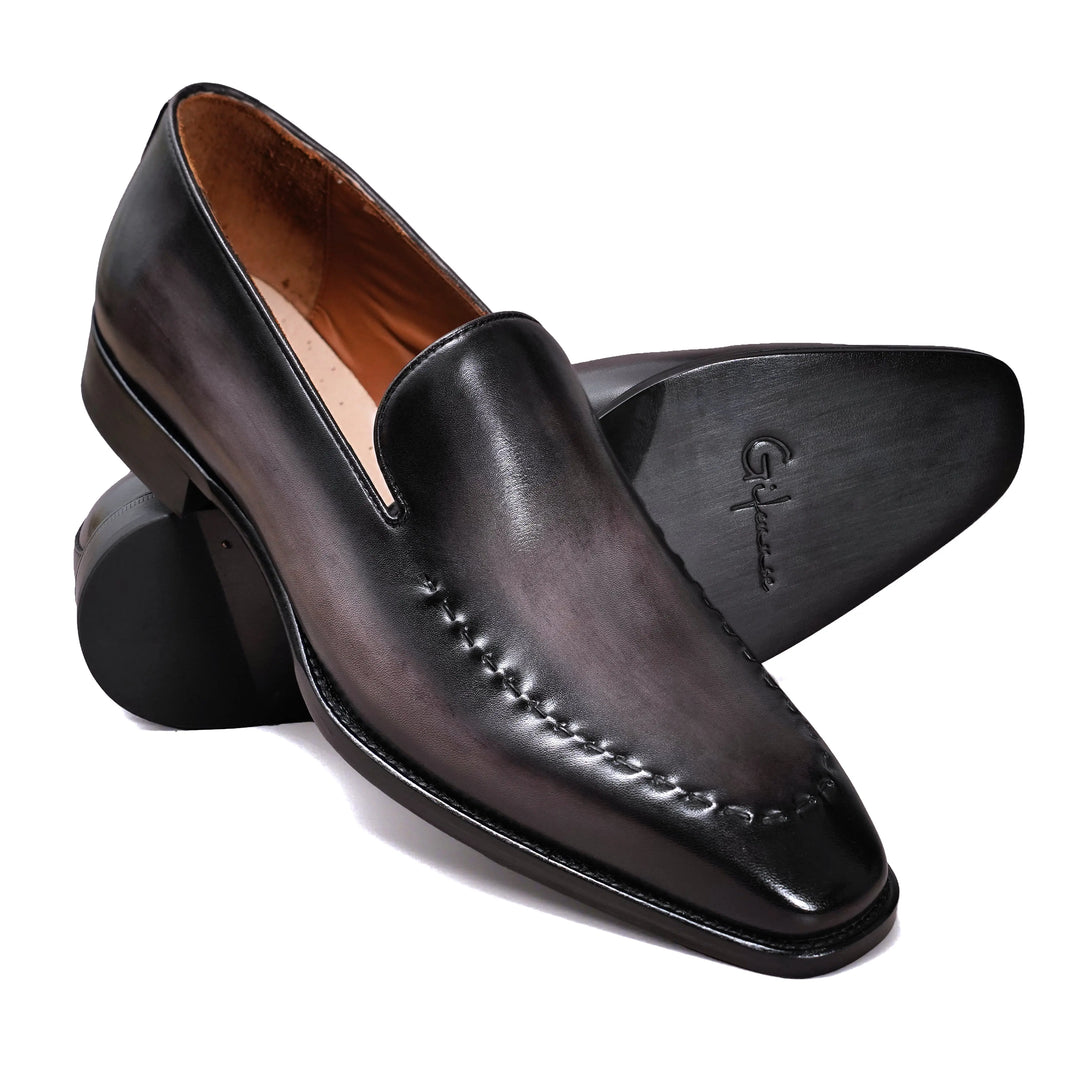 Hand-Dyed Suture Loafers Gifennse