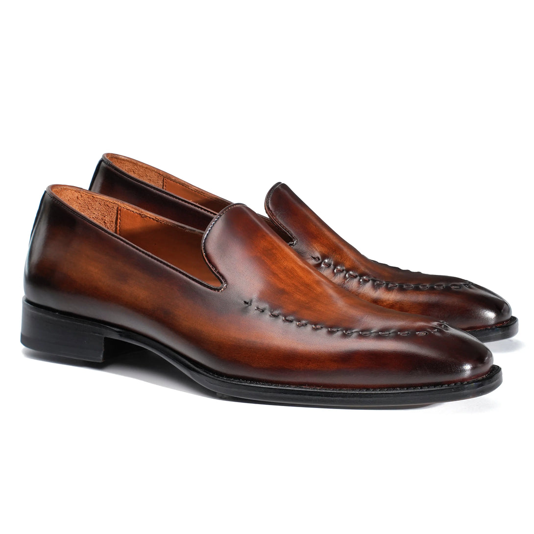 Hand-Dyed Suture Loafer Gifennse