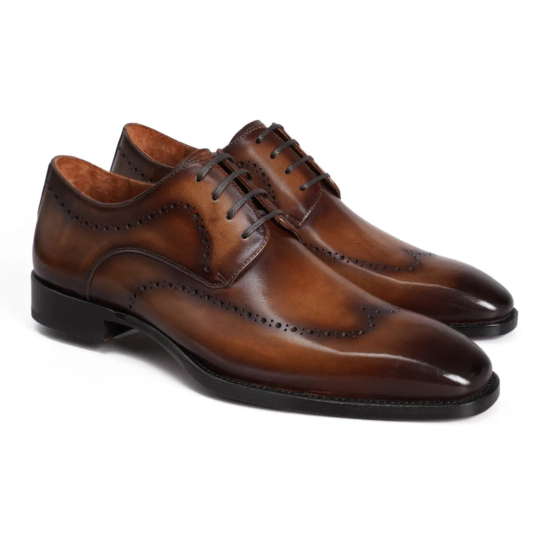 Hand-Dyed Brogue Derby Gifennse