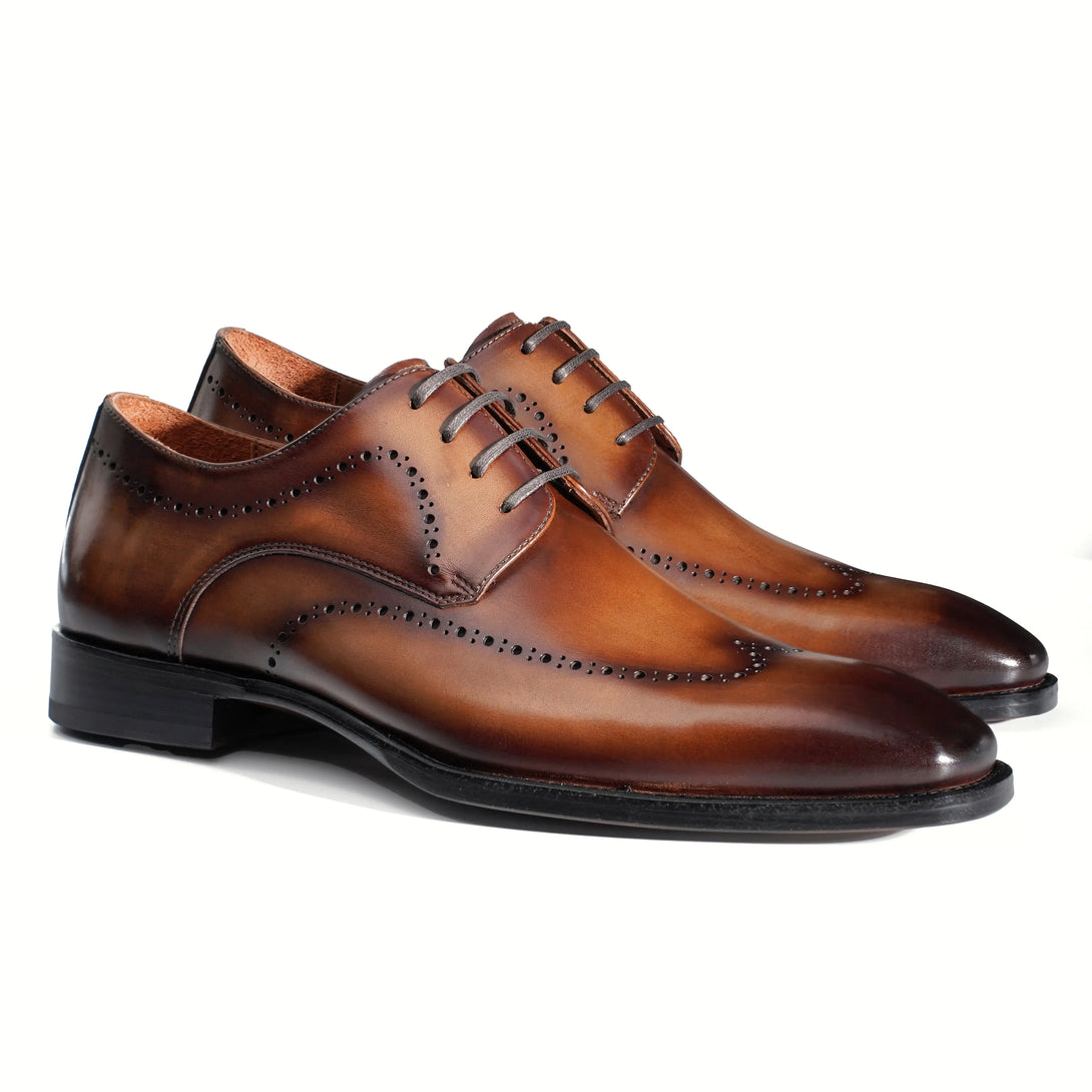 Hand-Dyed Brogue Derby Gifennse