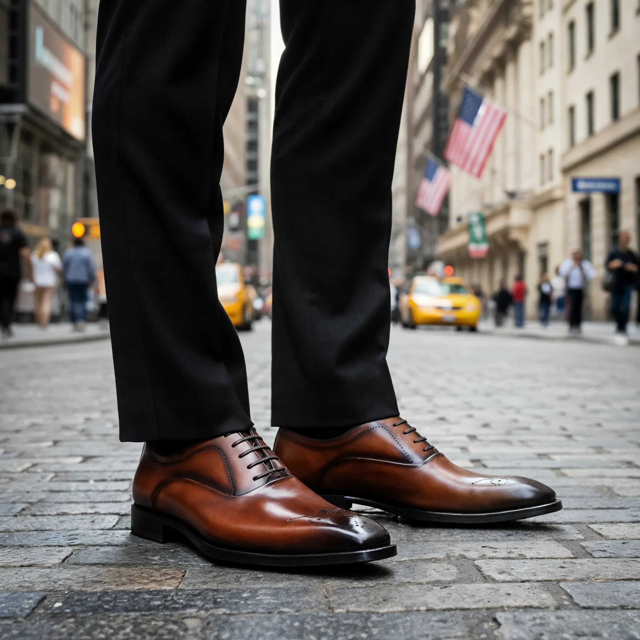 Hand-Dyed Engraved Captoe Oxfords Gifennse