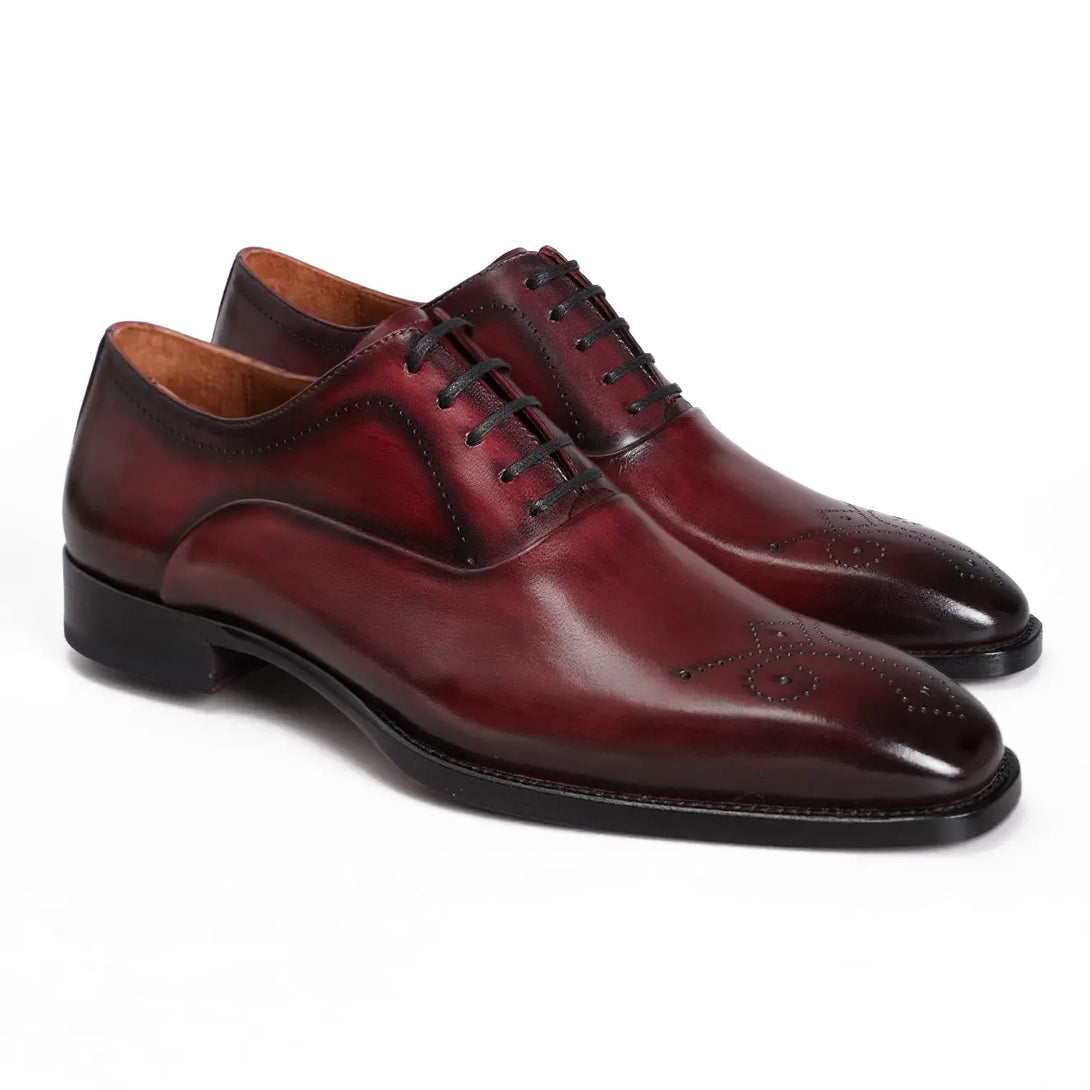 Hand-Dyed Engraved Captoe Oxfords Gifennse