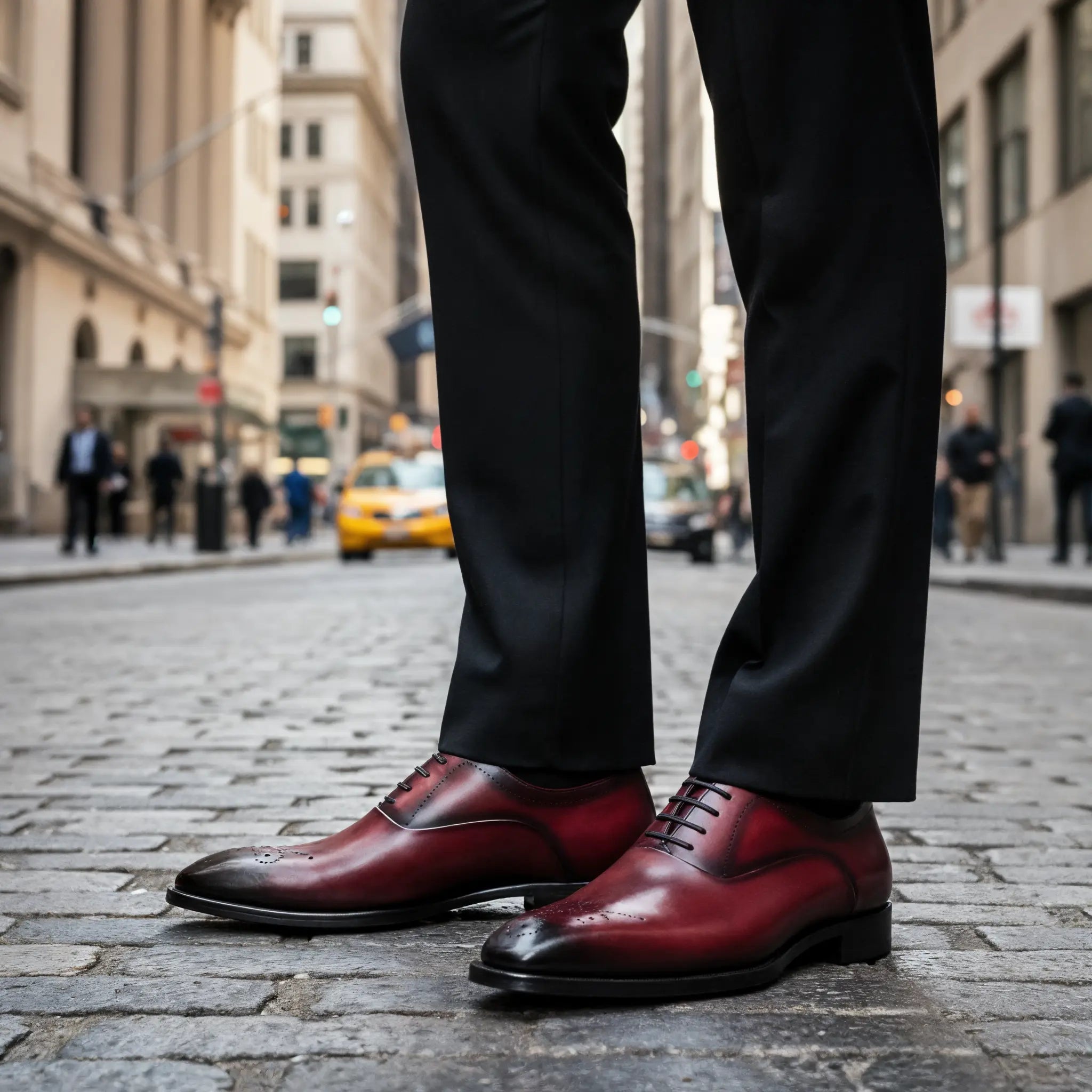 Hand-Dyed Engraved Captoe Oxfords Gifennse