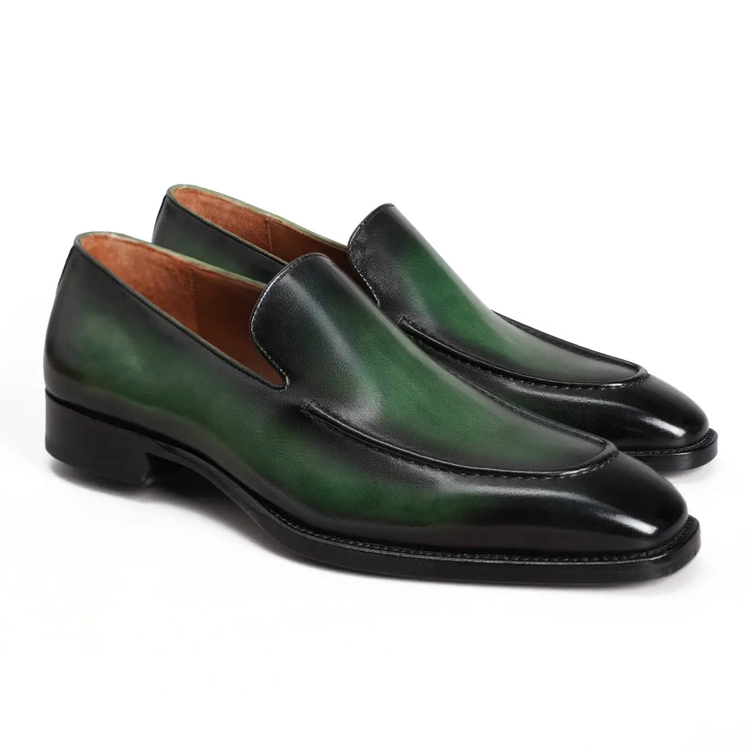 Hand-Dyed Classic Suture Loafers Gifennse