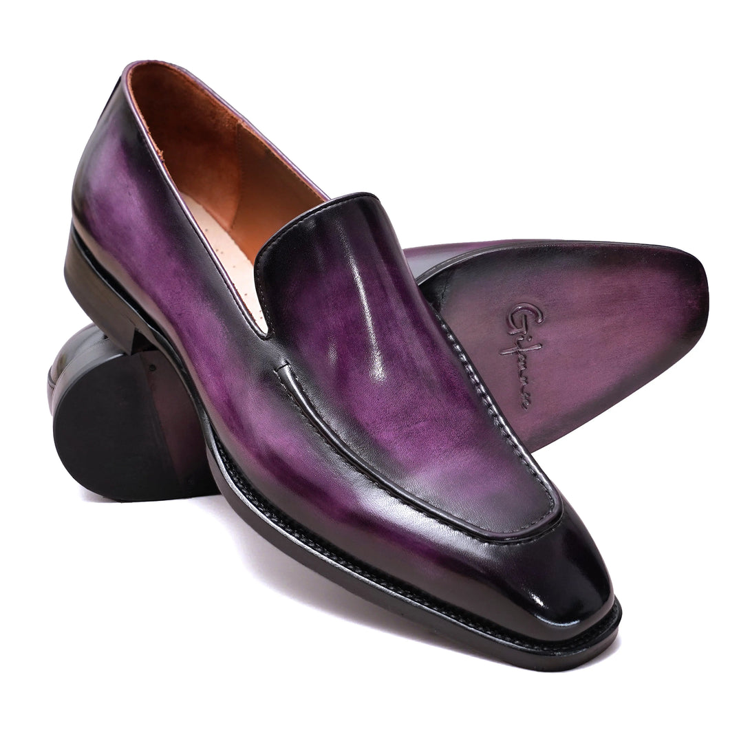Hand-Dyed Classic Suture Loafers Gifennse