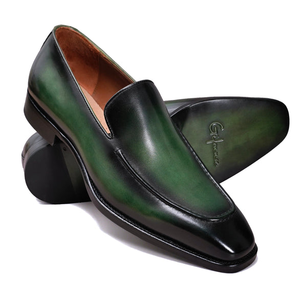 Hand-Dyed Classic Suture Loafers Gifennse