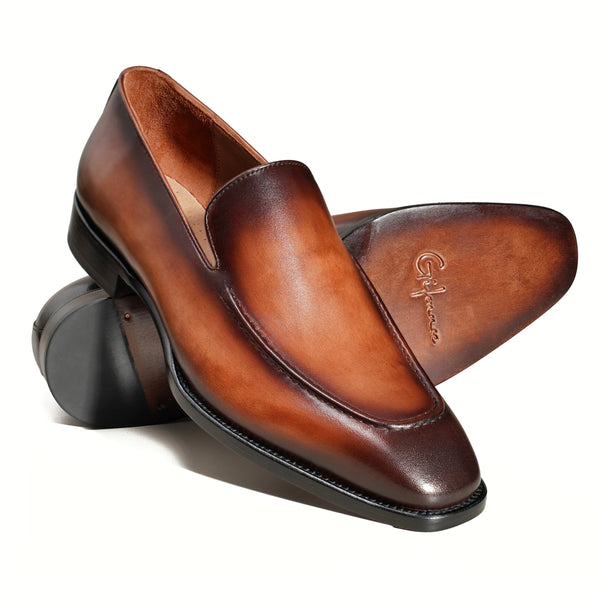 Hand-Dyed Classic Suture Loafer Gifennse