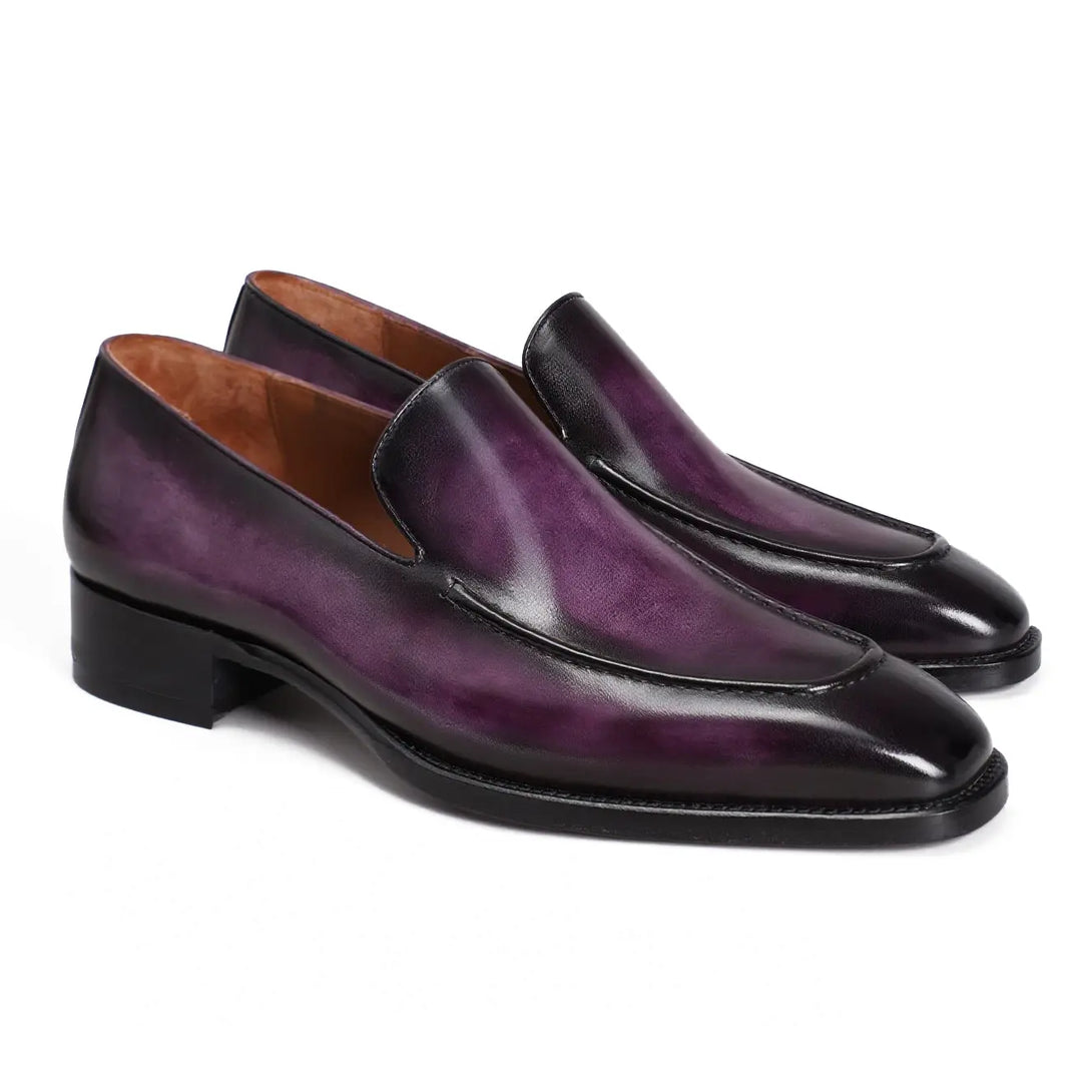 Hand-Dyed Classic Suture Loafers Gifennse