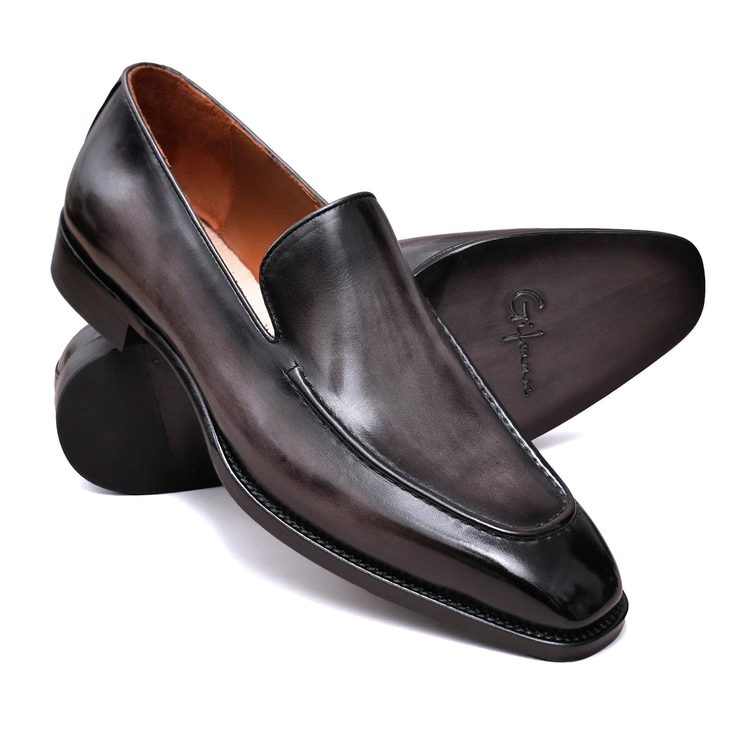 Hand-Dyed Classic Suture Loafers Gifennse