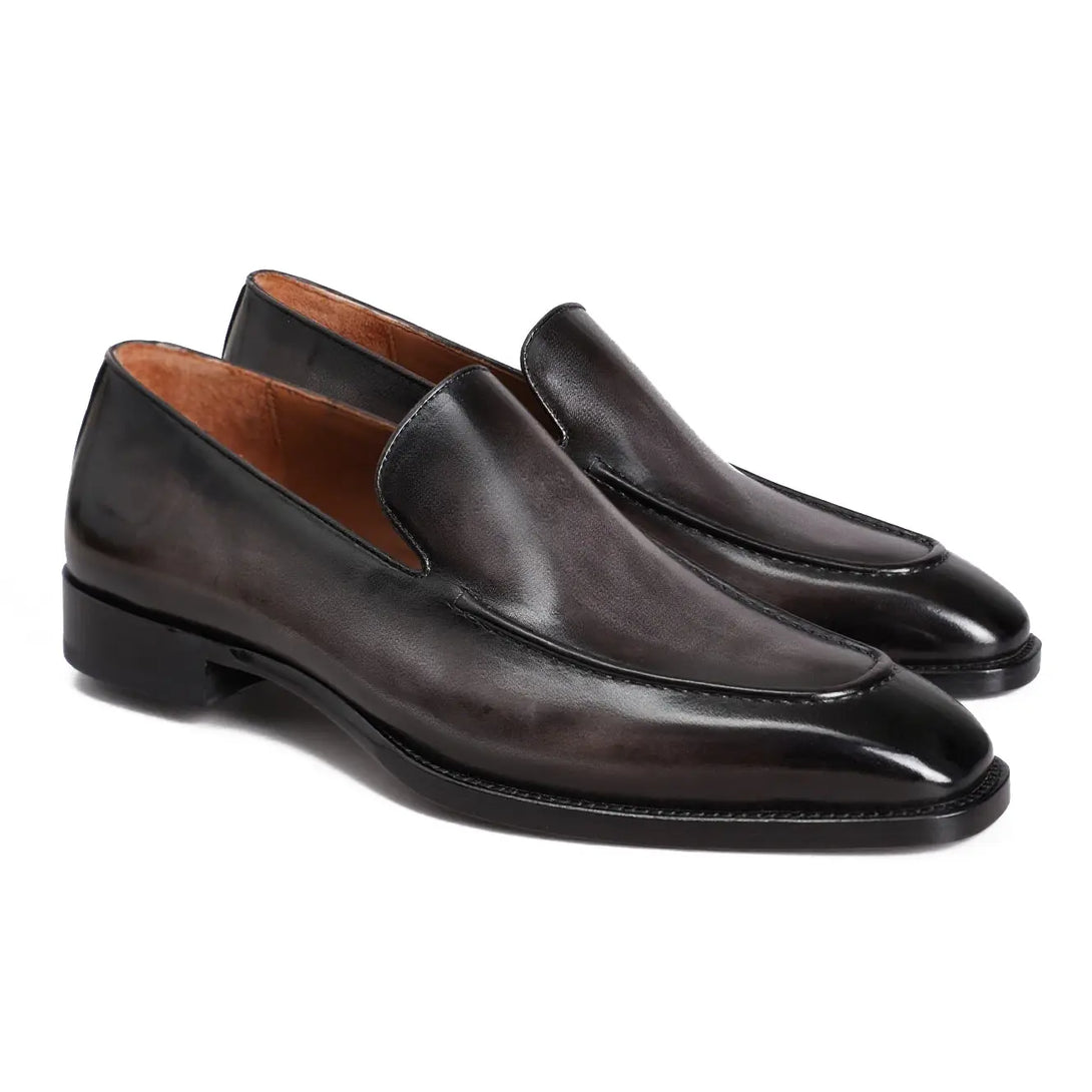 Hand-Dyed Classic Suture Loafers Gifennse