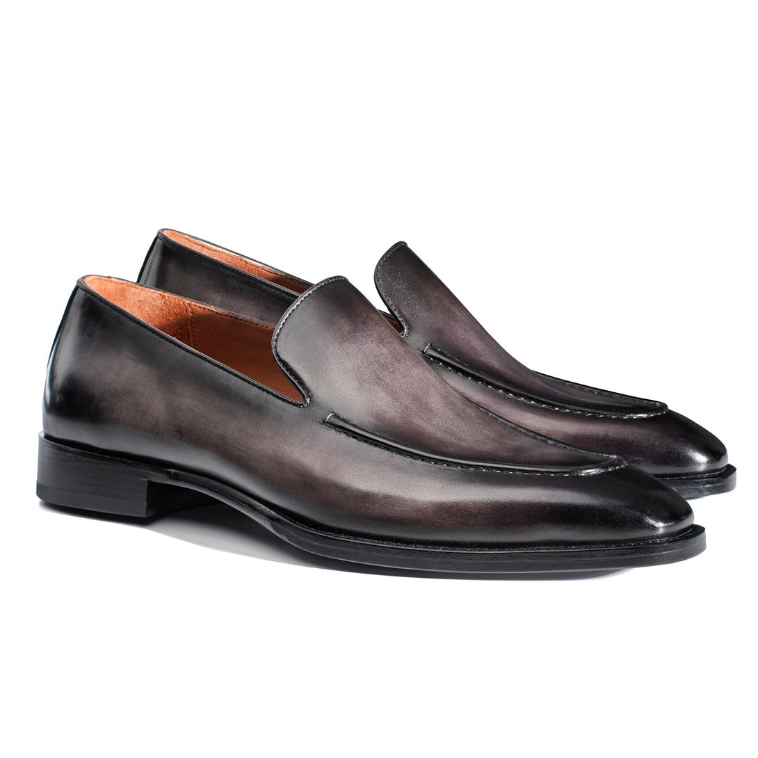 Hand-Dyed Classic Suture Loafers Gifennse