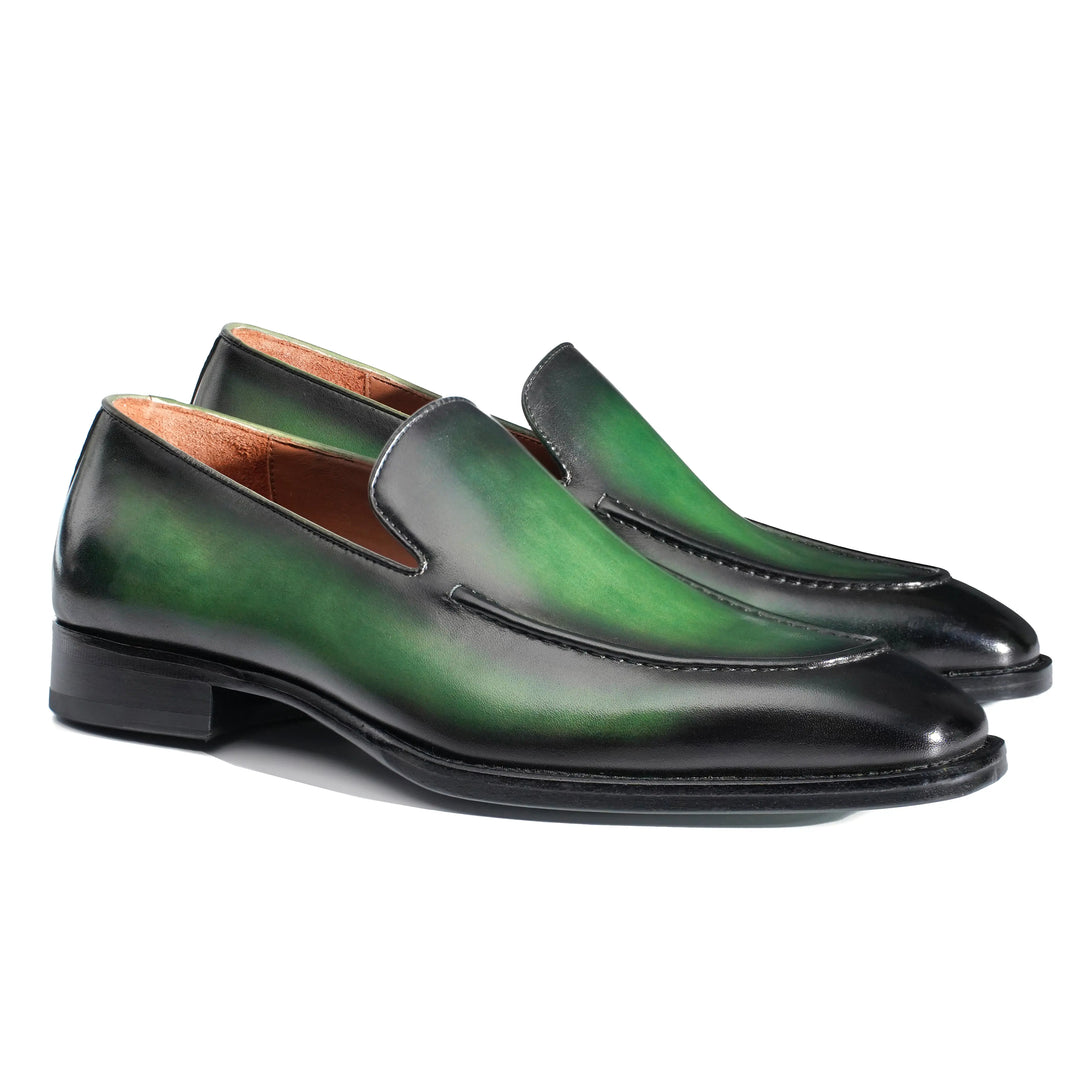 Hand-Dyed Classic Suture Loafers Gifennse