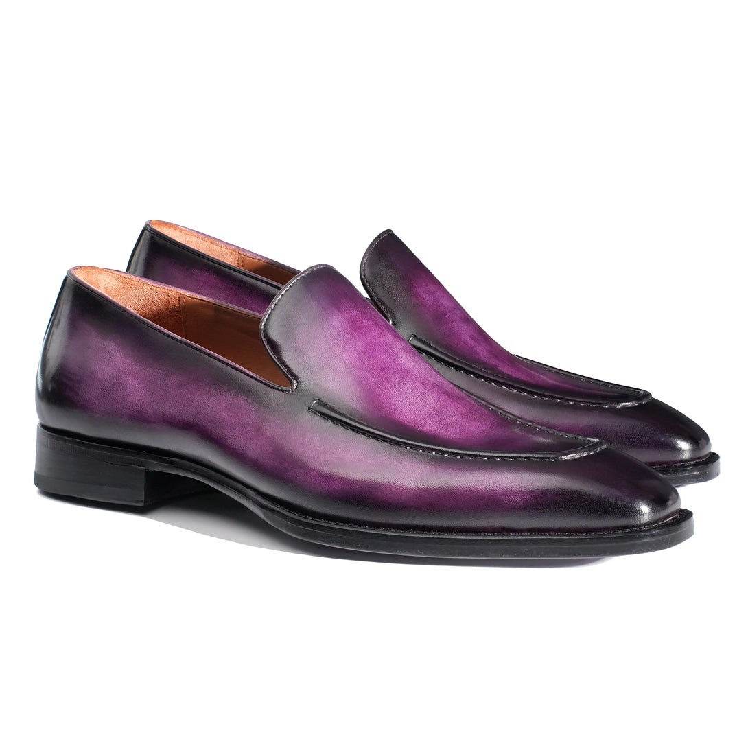 Hand-Dyed Classic Suture Loafers Gifennse