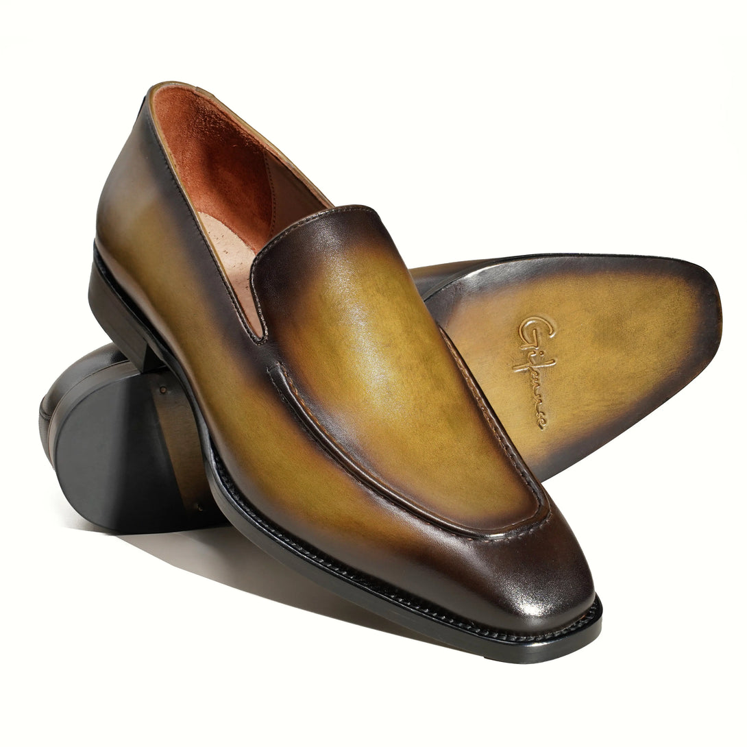 Hand-Dyed Classic Suture Loafer Gifennse