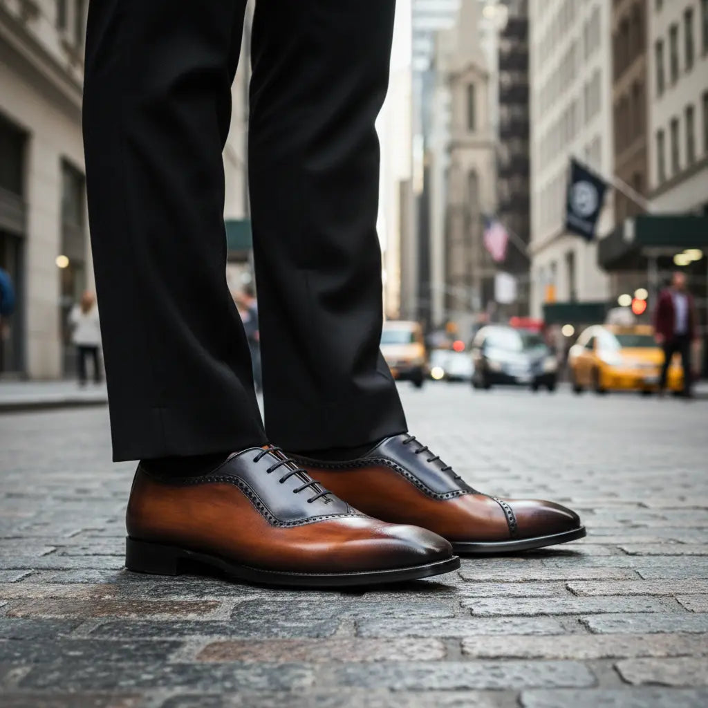 Hand-Dyed Two-tone stitching Oxford Gifennse
