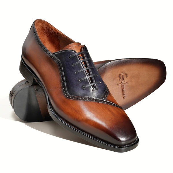 Hand-Dyed Two-tone stitching Oxford Gifennse