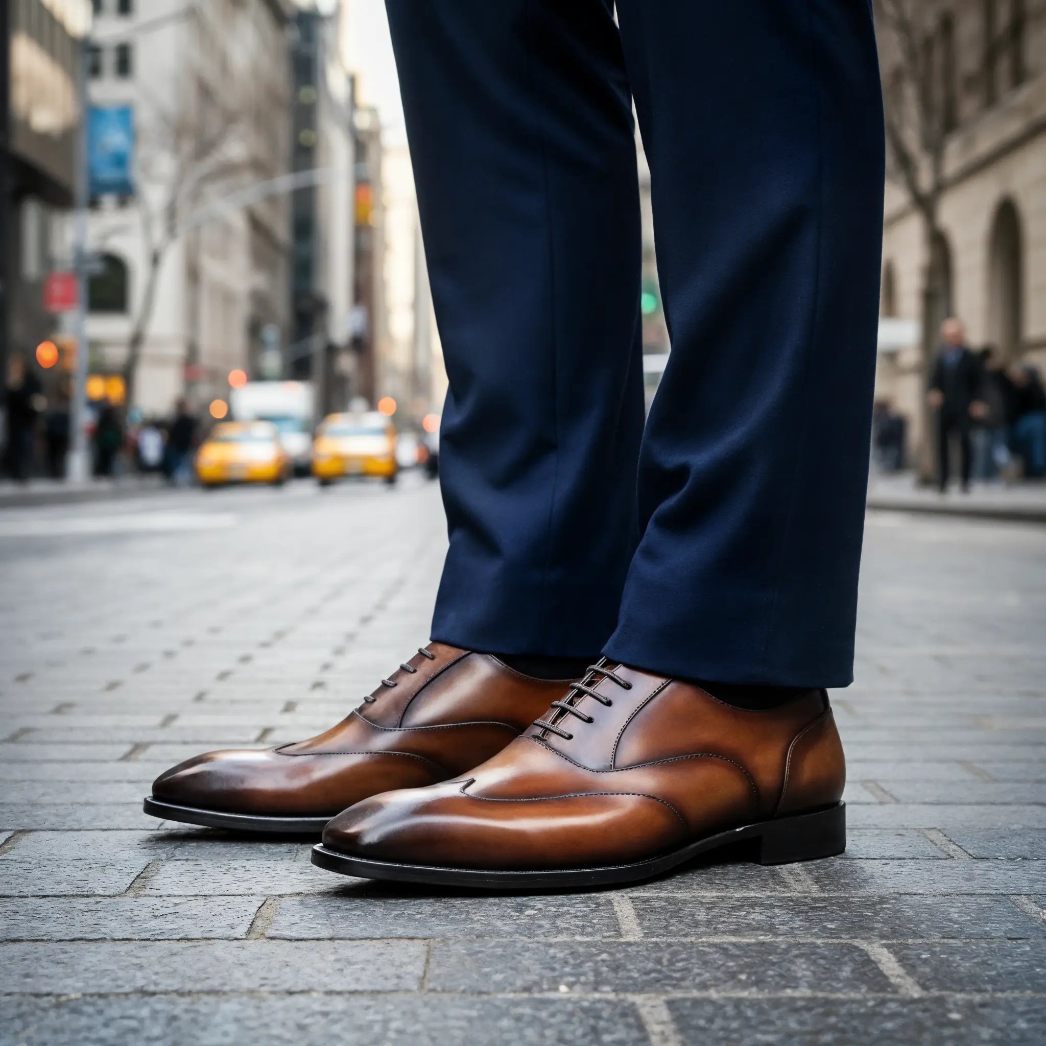 Hand-Dyed Wingtip Oxfords Gifennse