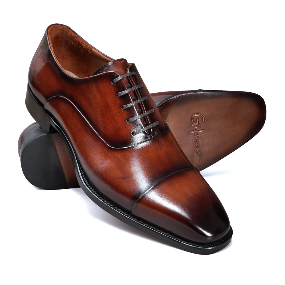 11 / gifennse Oxford shoes GIFENNSE Oxford Formal Leather Lace Up Dress Shoes Men main image 4