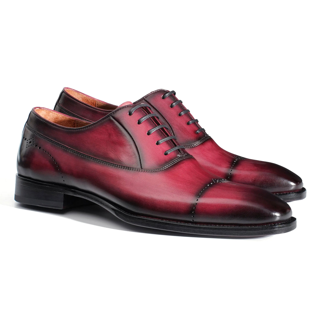 Hand-Dyed Classical Brogue Oxfords Gifennse