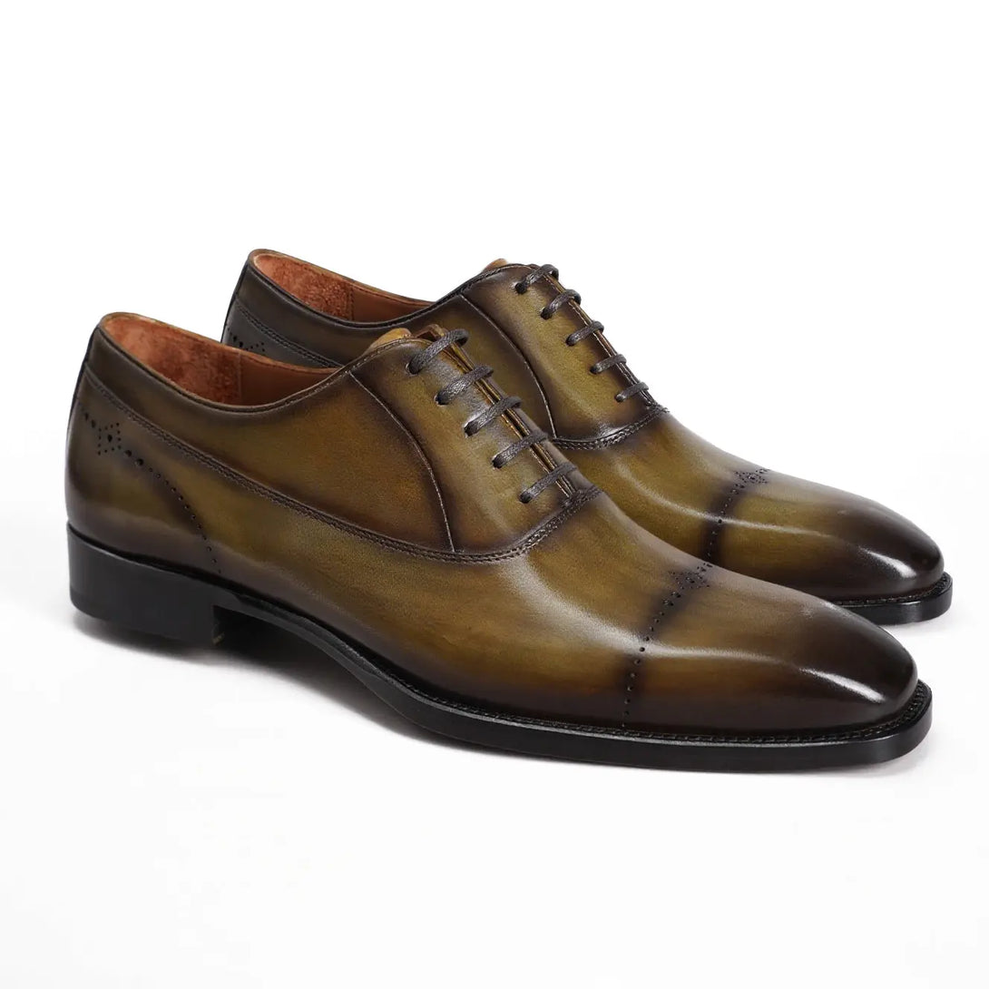 Hand-Dyed Classical Brogue Oxfords Gifennse
