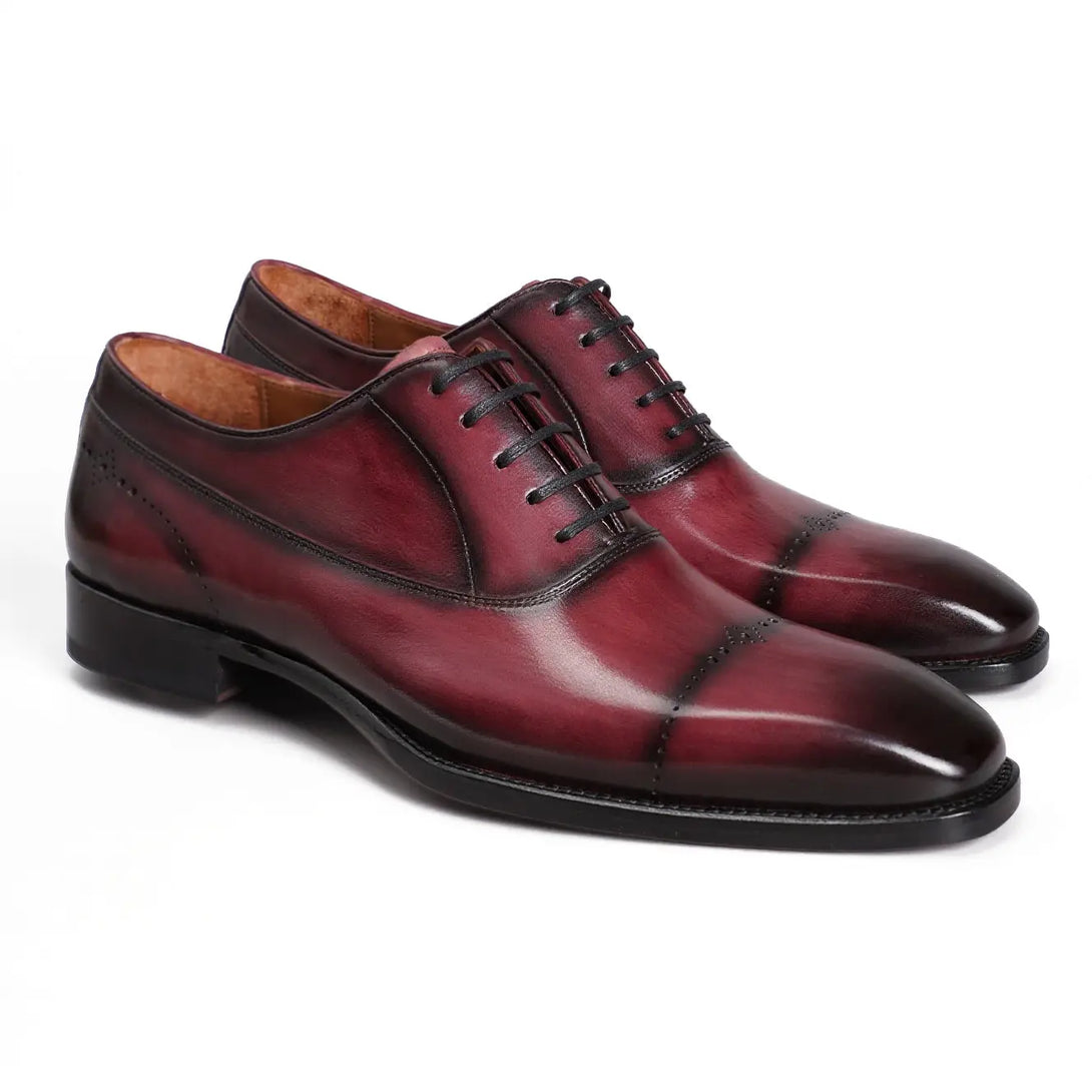 Hand-Dyed Classical Brogue Oxfords Gifennse