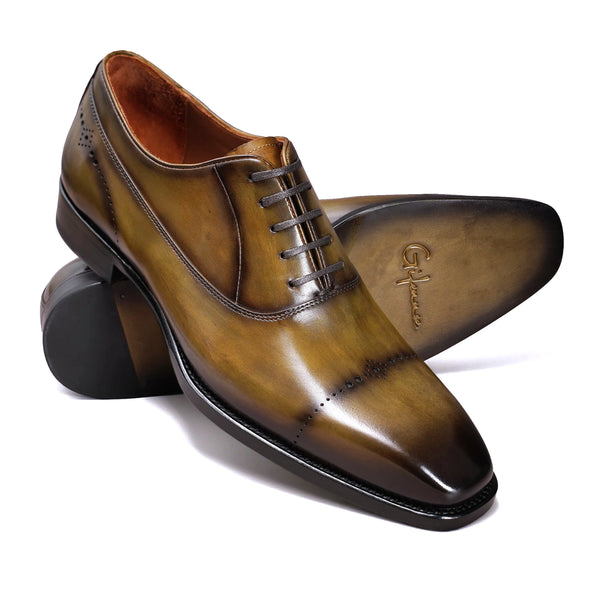 Hand-Dyed Classical Brogue Oxfords Gifennse