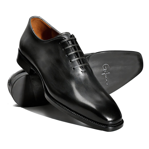 Hand-Dyed Whole Cut Black Oxford Gifennse