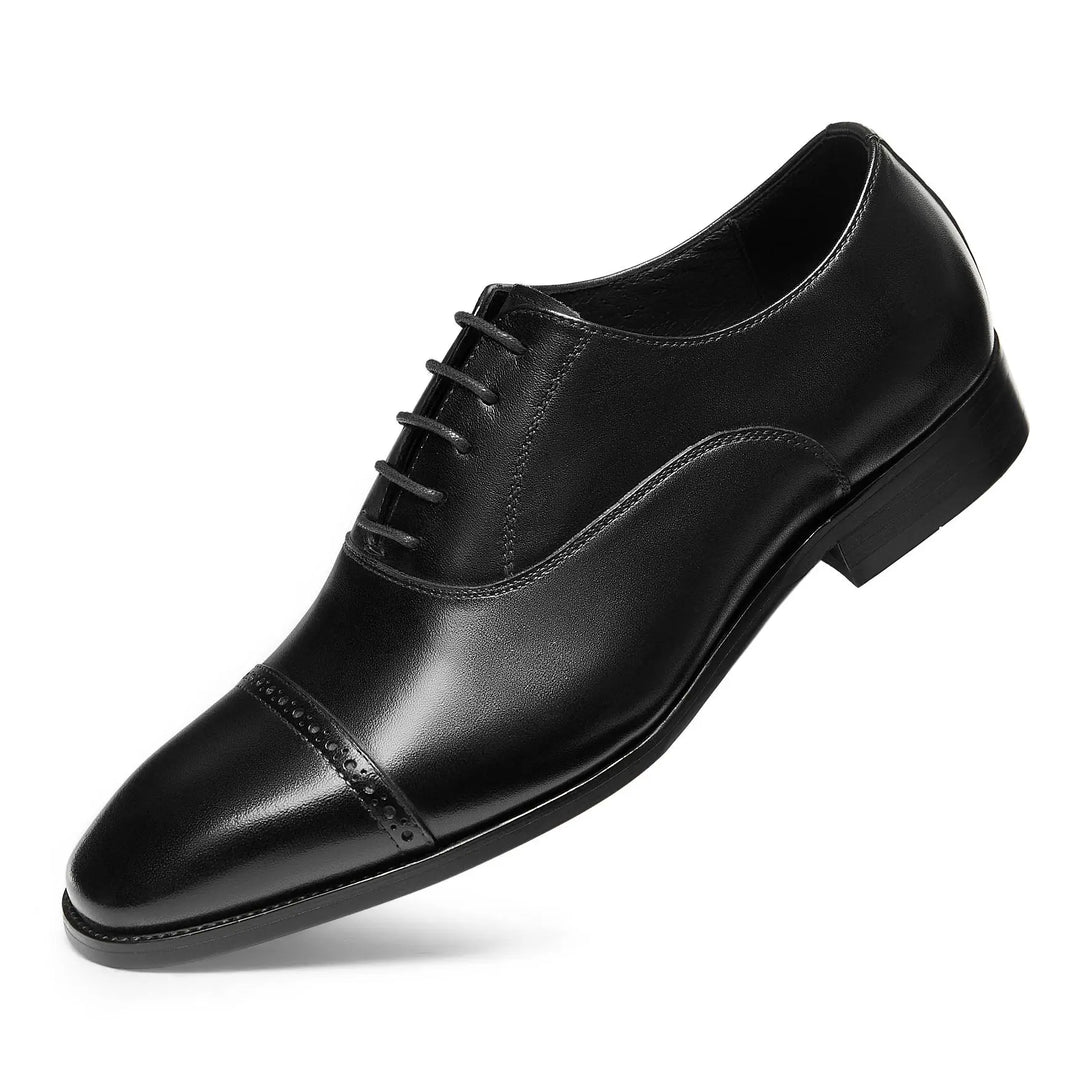 Gifennse Men's Oxford Genuine Leathers Formal Comfortable Dress Shoes