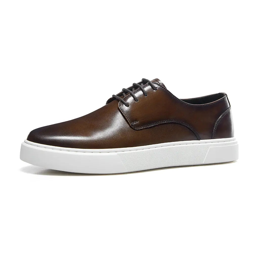 Gifennse Mens Business Casual Platform Sneakers Shoes