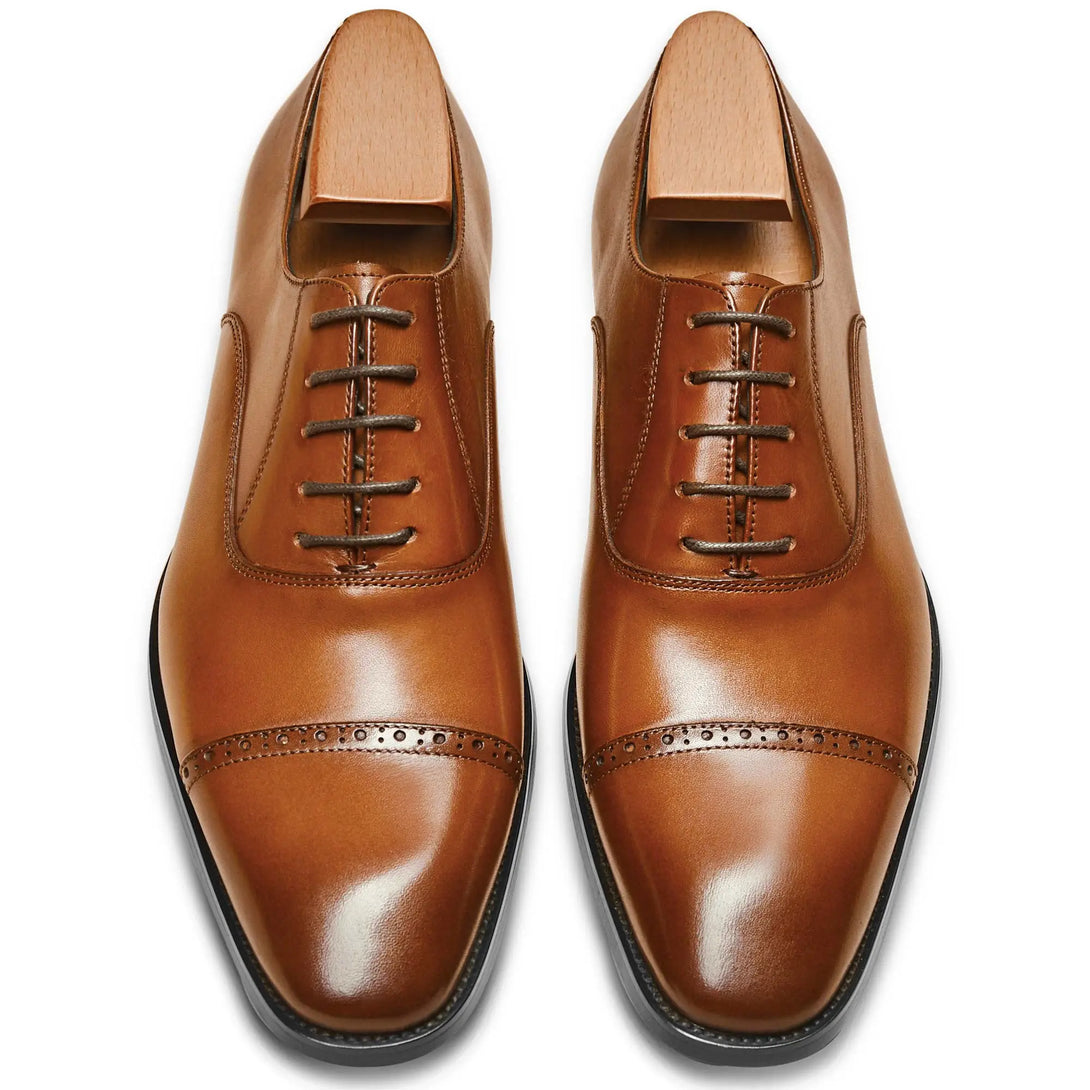 Gifennse Men's Oxford Genuine Leathers Formal Comfortable Dress Shoes