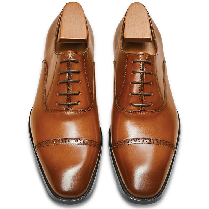 Gifennse Men's Oxford Genuine Leathers Formal Comfortable Dress Shoes