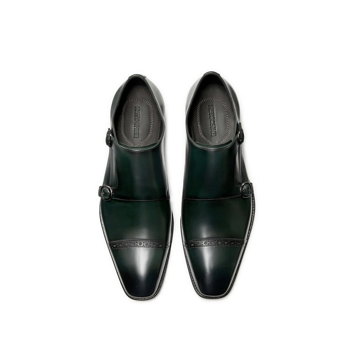 Hetschke Double Buckle Monk Goodyear Welted Shoes