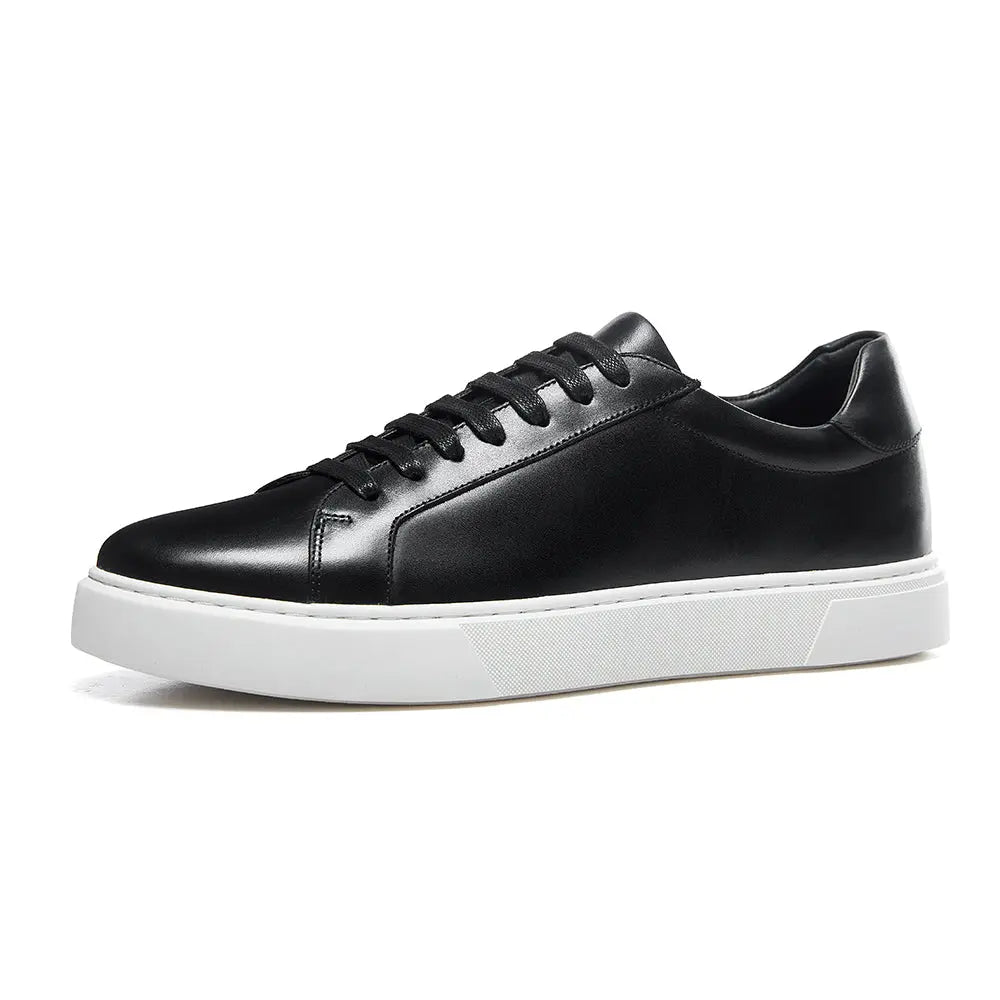 Gifennse Mens Lace-Up Business Casual Platform Sneakers