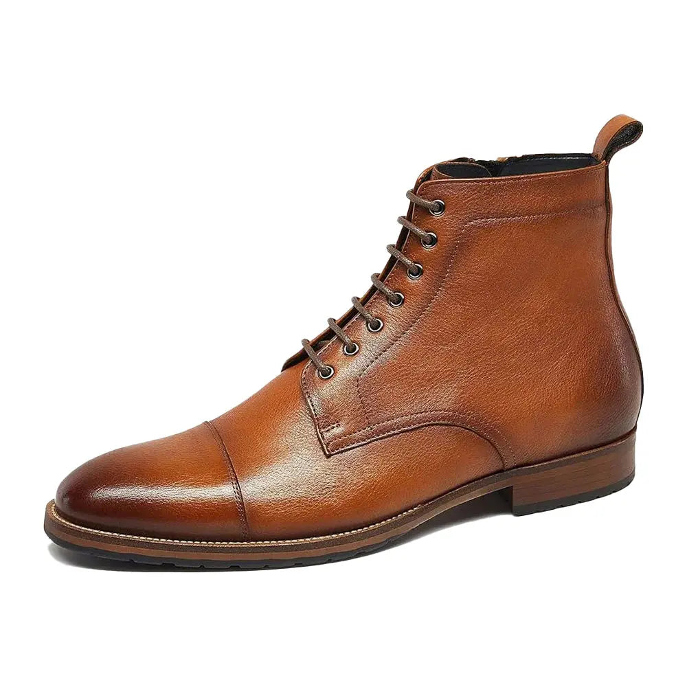 Gifennse Men's Casual Oxford Chukka Black Dress Boots