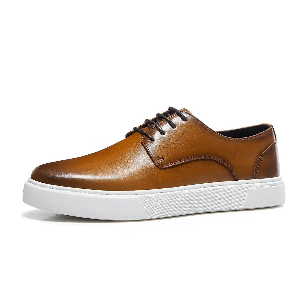 Gifennse Mens Business Casual Platform Sneakers Shoes
