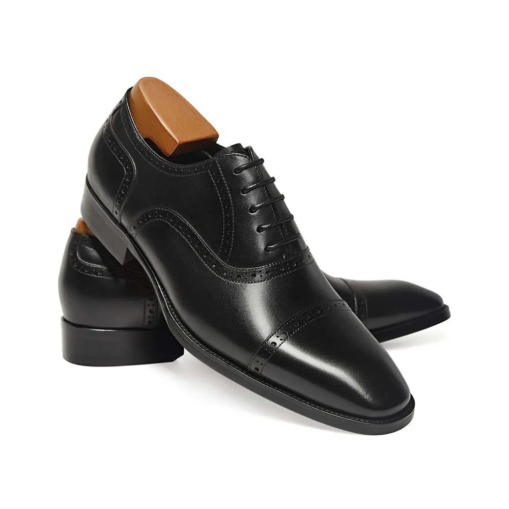 Gifennse Men's Black Oxford Style Shoes