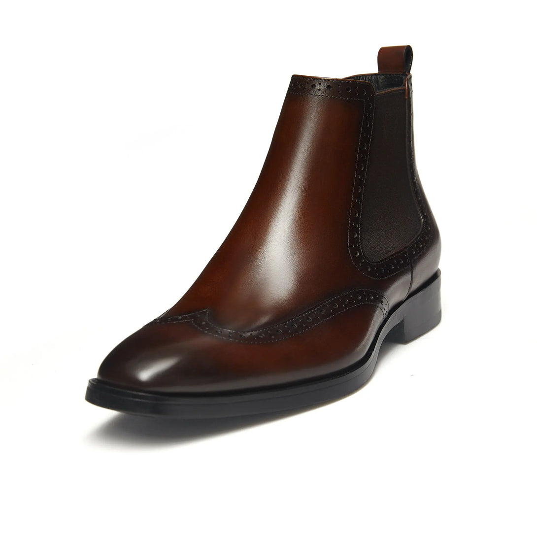 Mens Chelsea Boots Mens Genuine Leather Dress Boots