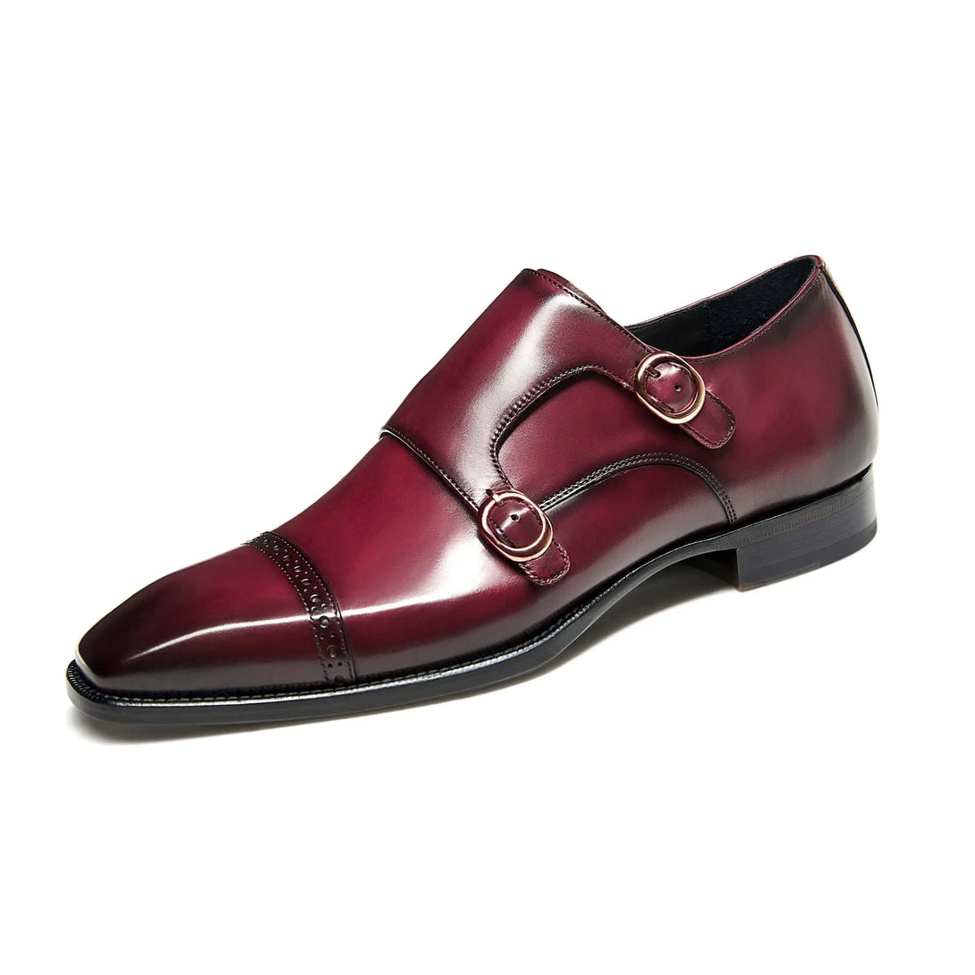 Hetschke Double Buckle Monk Goodyear Welted Shoes