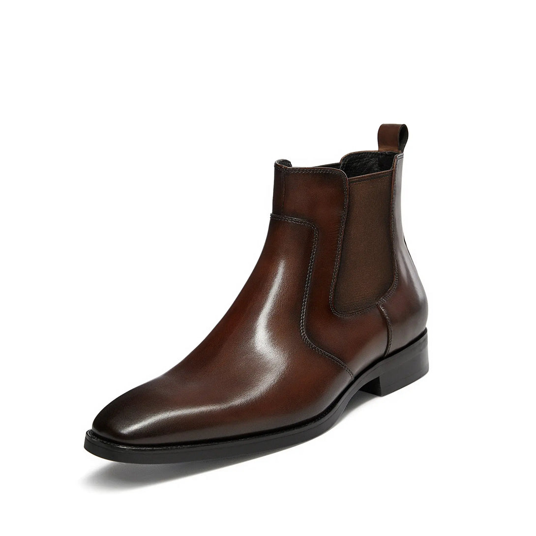 Gifennse Mens Dress Leather Chelsea Boots