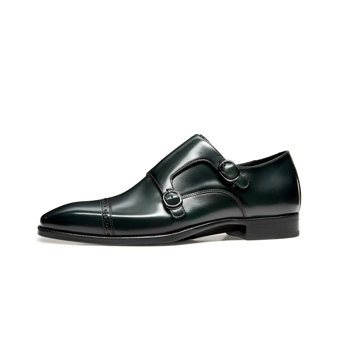 Hetschke Double Buckle Monk Goodyear Welted Shoes
